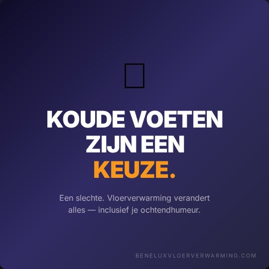 Instagram van Benelux Vloerverwarming